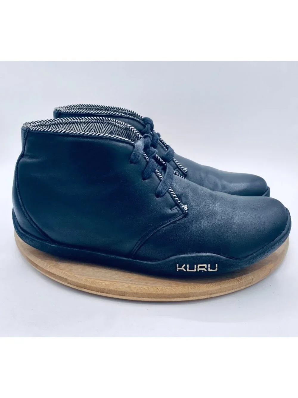 Kuru Shoes Womens 10.5 Black Leather Comfort Aalto Ankle Boots Orthotic